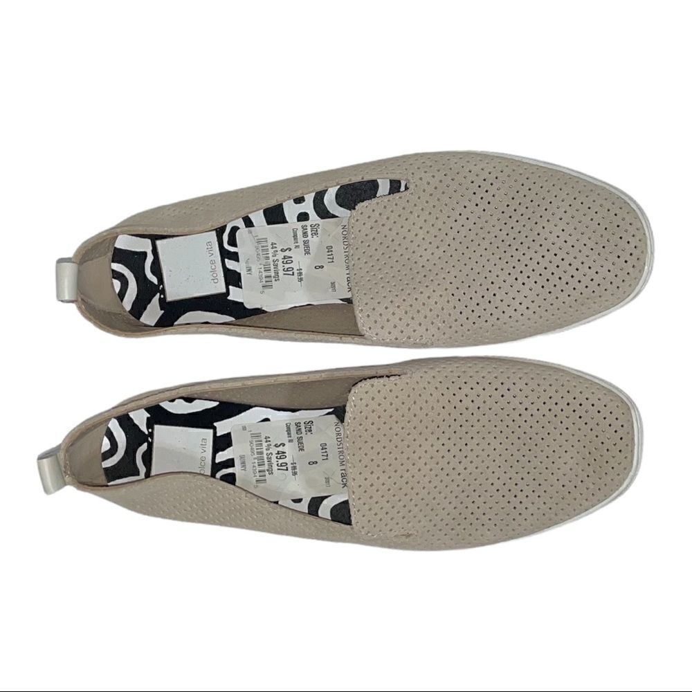 Dolce Vita Suede Slip On Shoes Size 8 Sand Neutral Color‎